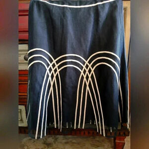 Ann Taylor Loft Black Mid-length Skirt 6P